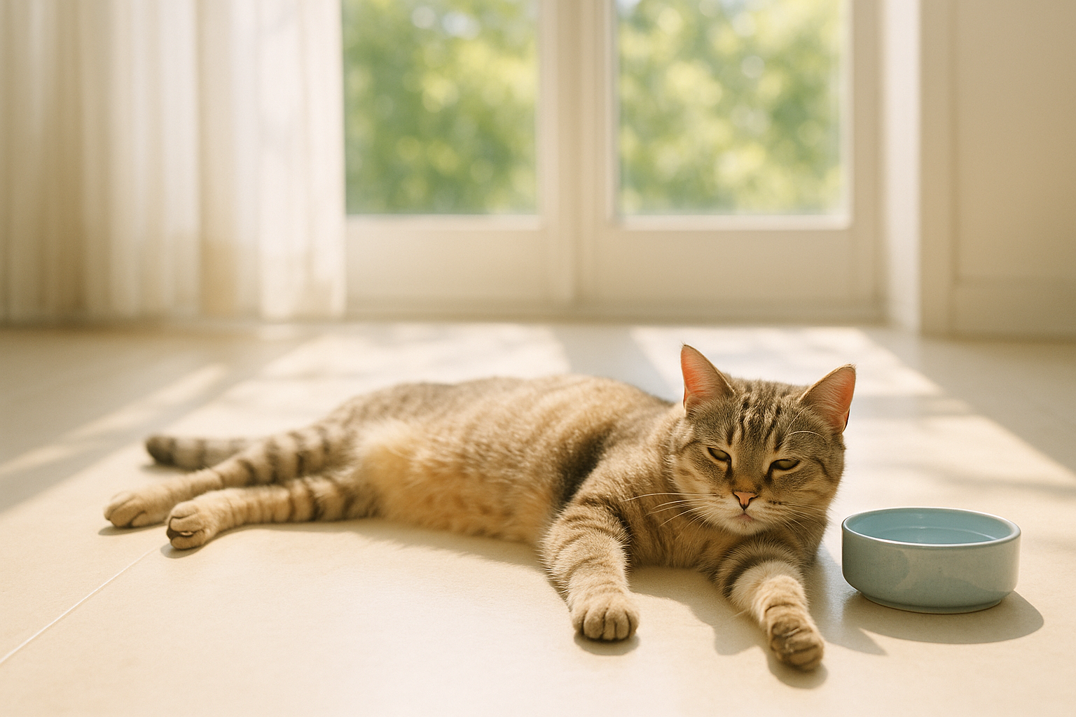 猫の夏バテ、見逃さないで。食欲不振・ぐったりのサインと家でできるケア